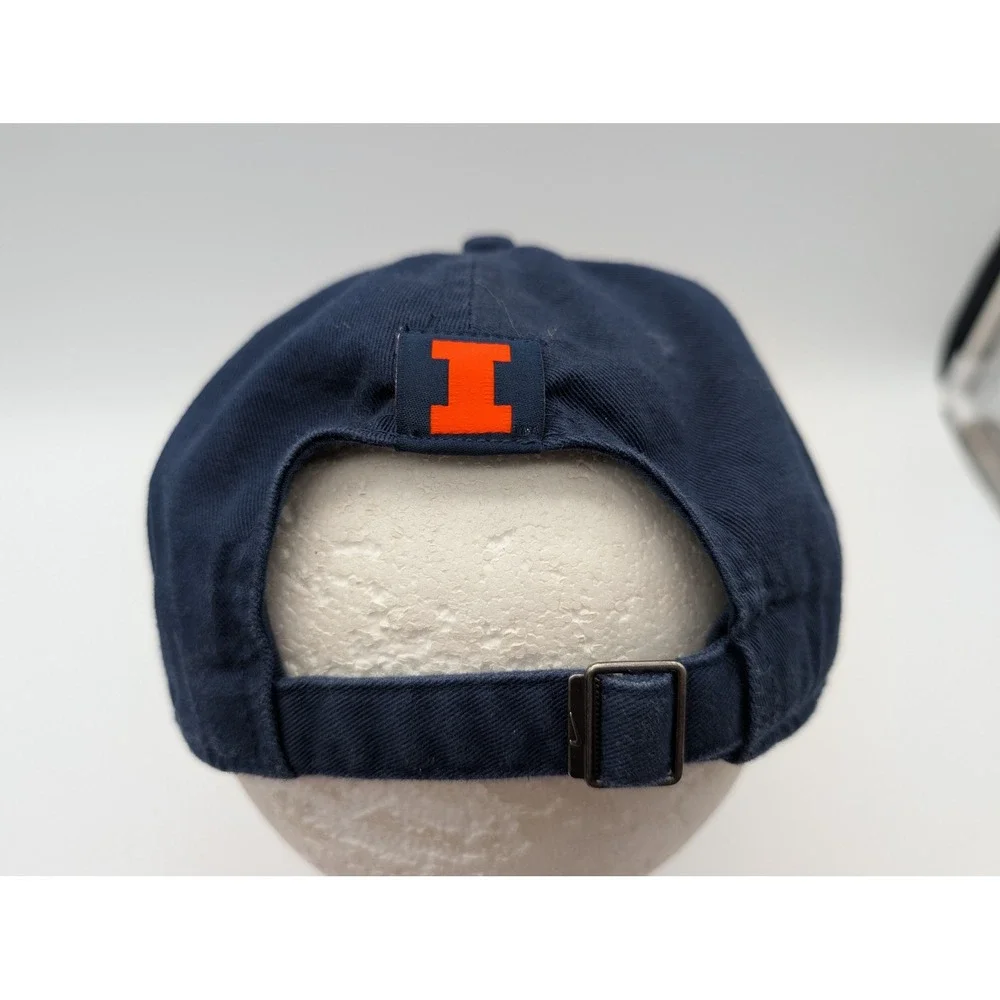 Nike Fighting Illini Navy Blue Heritage 86 Adjustable Hat Embroidered Swoosh Cap
